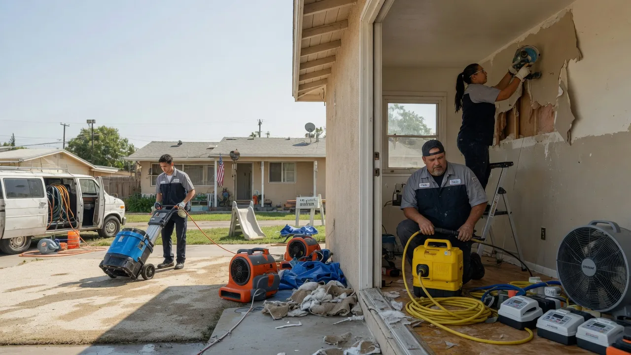 Water Damage Restoration in Sublime, TX near me